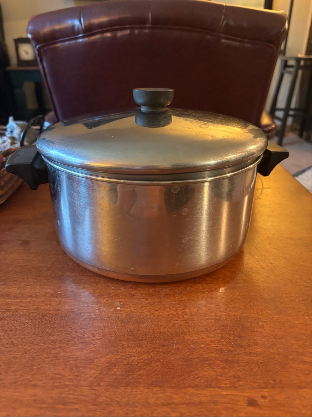 Revere Ware 4.5 Qt Copper Bottom Soup Pot w Lid